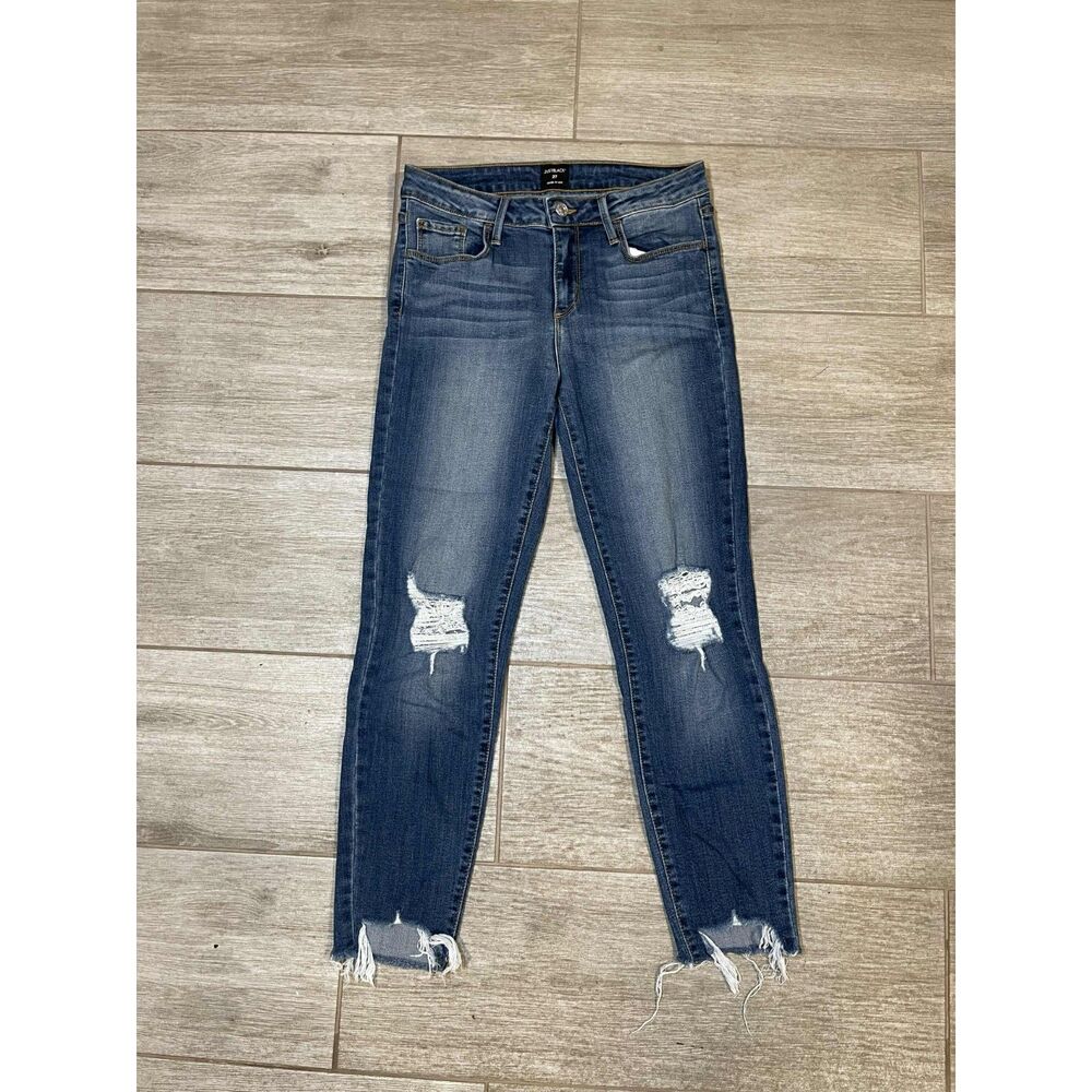 Just Black Distressed Womens Denim Jeans